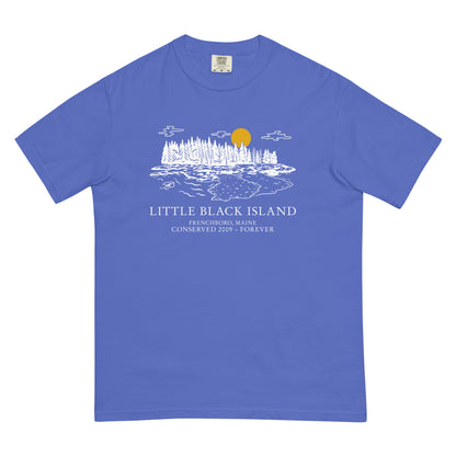 Black Island T-Shirt White Design